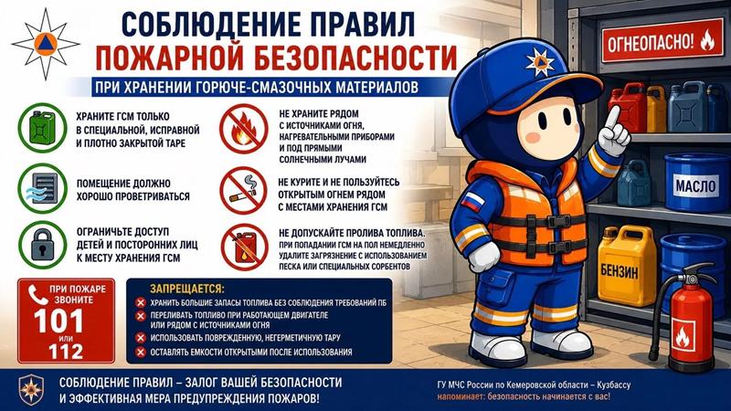 Правила пожарной безопасности при хранении топлива