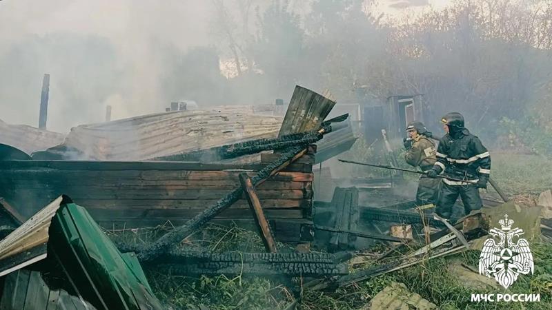 Пожар в жилом одноквартирном доме